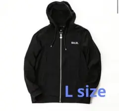 【古着】BALR. Q-SERIES ZIPPED HOODIE ブラック　L