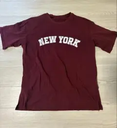 NEW YORK Tシャツ バーガンディ