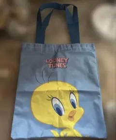 トゥイーティーTWEETYエコバッグ青