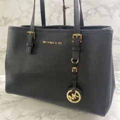 MICHAEL KORS マイケルコース 本革 レザー ハンドバッグ ブラック
