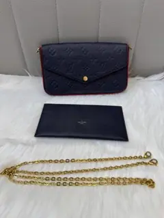 【本日発送し】Louis Vuitton ネイビー ショルダーバッグ