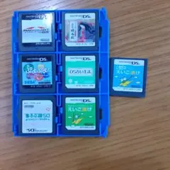 ニンテンドーDSカード 7本収納 青