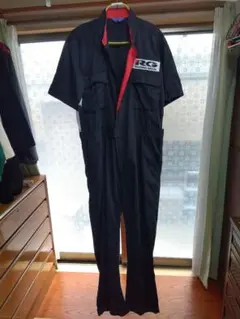 黒 半袖オーバーオール