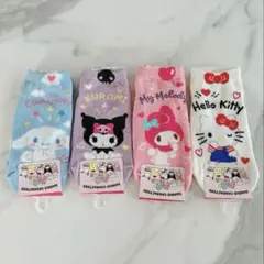 サンリオキャラクター靴下キッズ4足セット17〜19cm 新品未使用 韓国