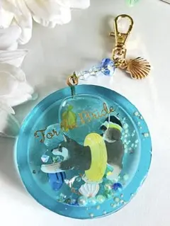 期間限定SALE☆泳ぐ黒柴ちゃん　シャカシャカキーホルダー
