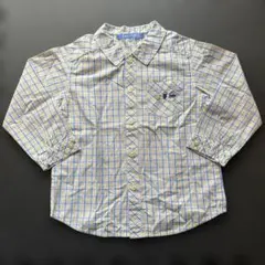 familiar 長袖シャツ100 チェック 美品