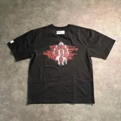【BAMBOU】カンポジア バックプリントTシャツ 古着usedSM51 黒