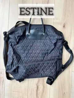 ESTINE 黒リュック型 トートバッグ2way