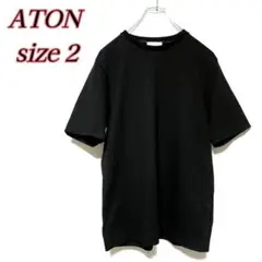 ATON 半袖Tシャツ ブラック2
