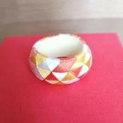 加賀ゆびぬき43　三色うろこ　オレンジ