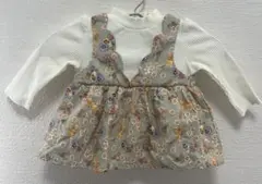 【新品未使用】birthday māmaraku 花柄トップス 80 長袖