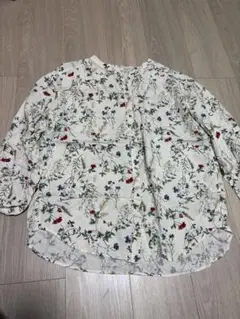 最終価格　グローバルワーク花柄レーヨンシャツ Lサイズ