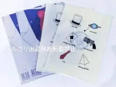 希少 怪盗キッド アイテム柄 A5クリアファイル コナンプラザ 特典 4点セット
