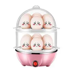 ★ 二重層エッグクッカー14卵容量ハードボイルドエッグクッカー40mL