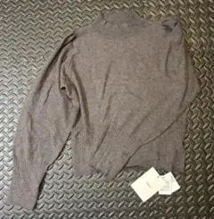 新品　未使用　タグ付　nairo パフスリーブニット　チャコール　S