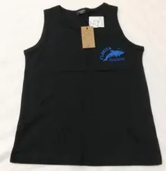 新品 １４０ ponopo タンクトップ ブラック ノースリーブ