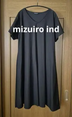 mizuiro ind 黒Aラインワンピース