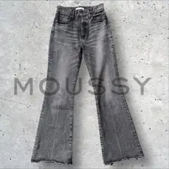 MOUSSY MVS BLACK FLARE フレアパンツ デニム 25