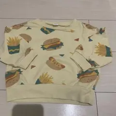 ハンバーガー　ポテト　トレーナー　80