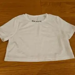 SHEIN BRAVE クロップドTシャツ 9Y ホワイト