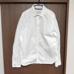 ホワイト 長袖 シャツ XL 日本製 madeinjapan