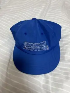 韓国　キャップ　青