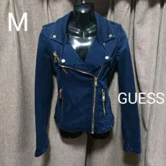 GUESS デニム ライダースジャケット