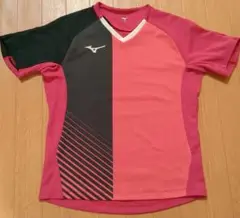 値下げ❢❢Mizuno 卓球ウェア ピンク/黒 Vネック