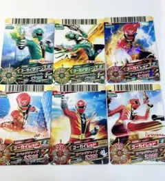 ダイスオーカード　ゴーカイジャー6枚セット　ゴーカイレッド　ゴーカイグリーン