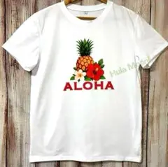 ALOHAパイナップルTシャツ♡フラダンス ハワイアン♡サーフ リゾート アロハ