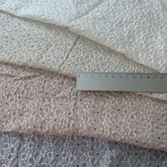刺繍生地残布　縦30cm×横45cm 4色セット