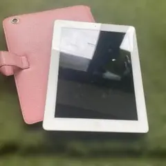 ホワイト iPad本体 ピンクケース付き