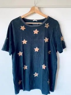 GOHEMP星柄 Tシャツ 炭黒