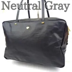 ✨未使用級✨　ニュートラルグレイ　BOX TOTE BAG　黒　撥水　肩掛け