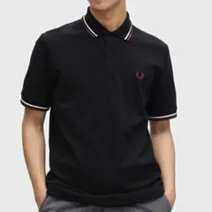 FRED PERRY ポロシャツ M12 ブラック サイズ46