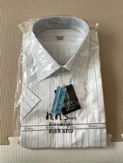 未開封未使用品h.n.s. ストライプ 半袖シャツ 43 cm