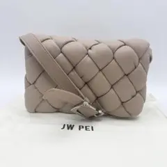 【美品】JW PEI ベージュ 編み込みショルダーバッグ キルティング バック
