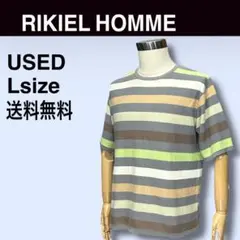 RIKIEL HOMME リキエルオム 半袖ニット ストライプ 送料無料