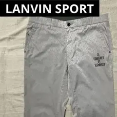 ●ランバンスポール●ゴルフ パンツ 85 グレー 総柄 ウエストゴム メンズ