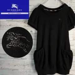 ☆ホースロゴ☆バーバリーブルーレーベル ウール混チュニック インナー チェック柄