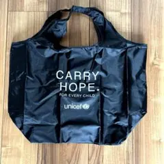 【ユニセフ】CARRY HOPE エコバッグ ブラック