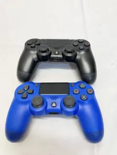 PS4 コントローラー　青　黒　セット　ジャンク