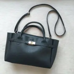 JOURNAL STANDARD relume ブラック レザー調2wayバッグ