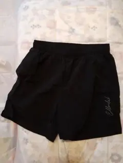 しまむら新品ロゴ入り黒ショートパンツ