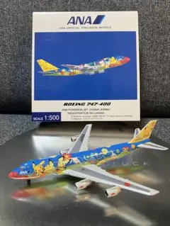 値下げ‼️ANA 全日空商事　ポケモン　ピースジェット　1/500 777-300 値下げ‼️ANA 全日空商事 ポケモン ピースジェット 1/500 777-300