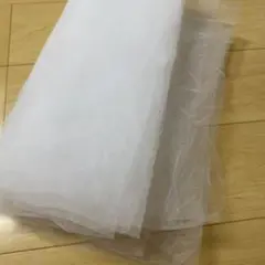 オーガンジー生地 白
