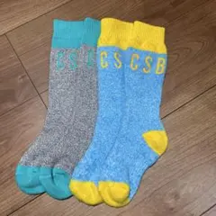 キッズ靴下 C S Bデザイン 2足セット