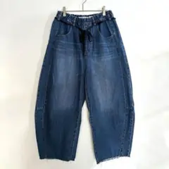 ニコアンド niko and… JEANS ワイドデニムパンツ M インディゴ