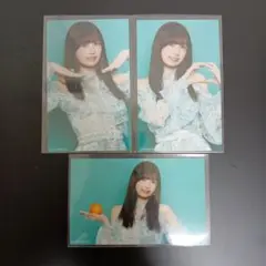 乃木坂46 五百城茉央 ネーブルオレンジ ミニ生写真 表題 3種コンプ