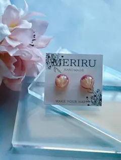 【匿名配送】本物のお花が入った ピアス　イヤリング